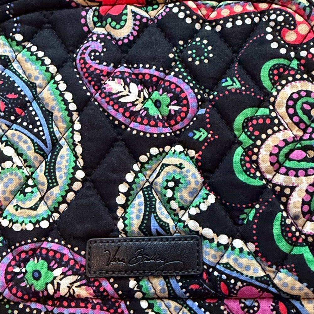 Vera Bradley Black Kiev Paisley Travel Jewelry Organizer NWOT (retired print) - Picture 3 of 11